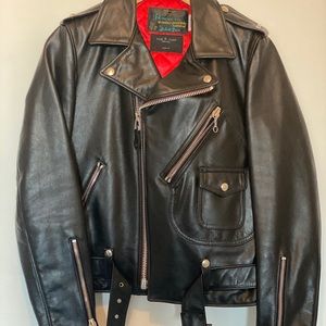 Rag & bone x schott leather biker jacket